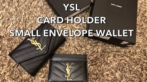 รีวิว YSL card holder & small envelope wallet 